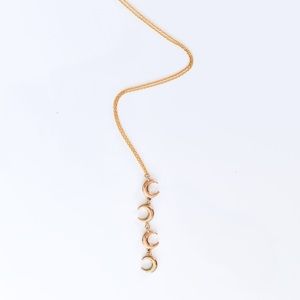 Low Luv x Erin Wasson Crescent Moon Drop Necklace